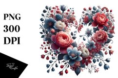 Heart Floral Made PNG Product Image 1
