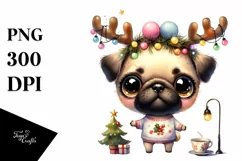 Expressive Baby Pug, Transparent PNG Product Image 3