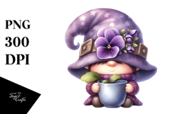 Cute GNOME with Big Hat PNG Product Image 1