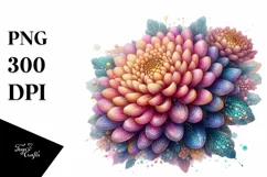 Vibrant Diamond Chrysanthemum, Transparent PNG Product Image 3