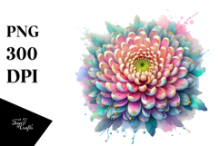 Detailed Diamond Chrysanthemum PNG Product Image 1