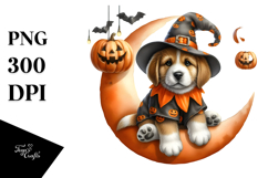 Puppy in Halloween Costume, PNG Product Image 1