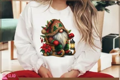 Christmas Gnome png, Holiday Christmas gnome sublimation png Product Image 5