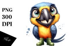 Expressive Parrot with Goofy Smile | Standing Up Product Image 1