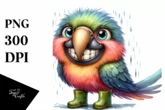 Expressive Parrot with Goofy Smile | Standing Up Product Image 3