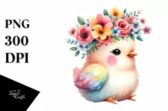 Cute Chicken Pastel Colors Watercolor | Clipart Product Image 3