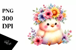 Cute Chicken Pastel Colors Watercolor | Clipart Product Image 3