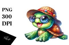 Cute Baby Turtle PNG Product Image 1
