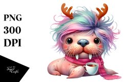 Expressive Baby Walrus, High-Quality PNG Product Image 3