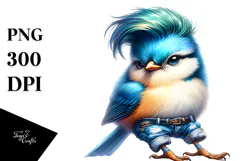 Revolting Baby Bird Sitting, High-Quality PNG Product Image 1
