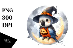 Cute Halloween Macaw, High-Res PNG Product Image 1