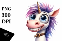 Expressive Funny Unicorn with Goofy Smile | SEO Friendly Product Image 3