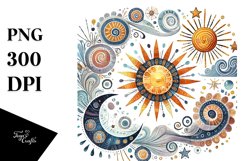 Whimsical Sun PNG Product Image 1