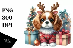 Winter Baby Cavalier King Charles Spaniel, High-Res PNG Product Image 3