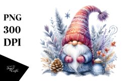 Washed Vibrant Winter Gnome PNG Product Image 1