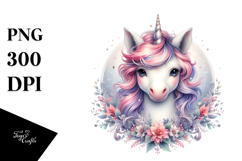 Cute Baby Unicorn PNG Product Image 1
