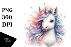 Cute Baby Unicorn PNG Product Image 1