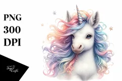 Cute Baby Unicorn PNG Product Image 1