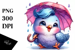 Excited Baby Macaw PNG Product Image 1