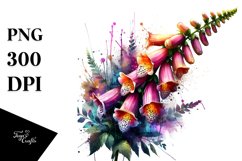 Abstract Shiny Like Material Foxglove Clipart Product Image 3