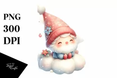 Vintage Christmas Gnomes, Transparent PNG Product Image 3