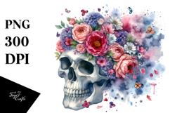 Grunge Skull PNG Product Image 1
