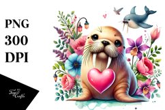 Adorned Walrus Heart Design Product Image 1