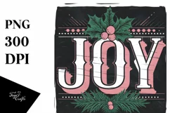 Joy Christmas Lights Clipart Png Product Image 5