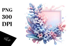 Glossy Hyacinth in Pastel Abstract, Transparent PNG Product Image 1