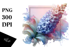 Glossy Hyacinth in Pastel Abstract, Transparent PNG Product Image 1