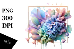 Glossy Hyacinth with Golden Inserts PNG Product Image 1