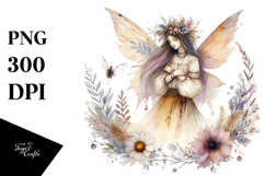 Washed Boho Fairy PNG Product Image 1