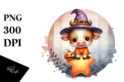 Watercolor Cow Portrait, Transparent PNG Product Image 1