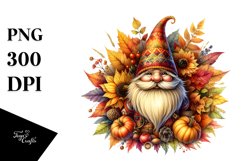 Vibrant Autumn Gnome PNG Product Image 3