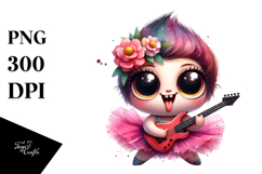 Funny Skeleton with Tutu, Vibrant PNG Product Image 1