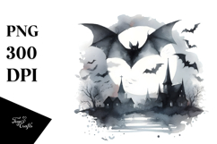 Washed Simple Bat PNG Product Image 1
