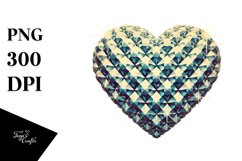 Vintage Hearts Diamond PNG Product Image 1