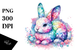 Colorful Pastel Bunny Made of Diamonds Product Image 1