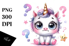 Funny Unicorn PNG Product Image 1