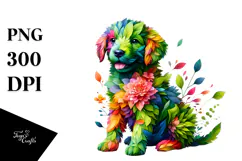 Abstract Watercolor Puppy, 20 oz Tumbler Product Image 1