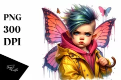 Agressive Baby Fairy, PNG Product Image 3