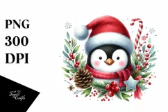 Christmas Penguin, Transparent PNG Product Image 1