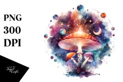 Magical Celestial Mushroom Splash Clipart Product Image 3