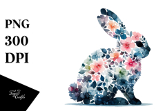 Abstract Bunny Sitting PNG Product Image 1