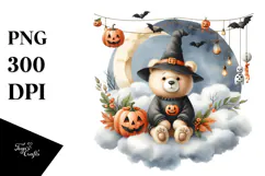 Bear in Halloween Costume PNG Product Image 1