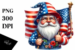 Detailed Patriotic Gnome | Clipart Product Image 3