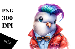 Happy Baby Dove Posing, High-Resolution PNG Product Image 1