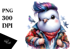 Happy Baby Dove Posing, High-Resolution PNG Product Image 1