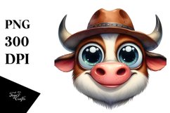 Happy Hat Ox Sublimation Clipart Product Image 3