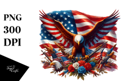 Detailed USA Flag, Transparent PNG Product Image 1